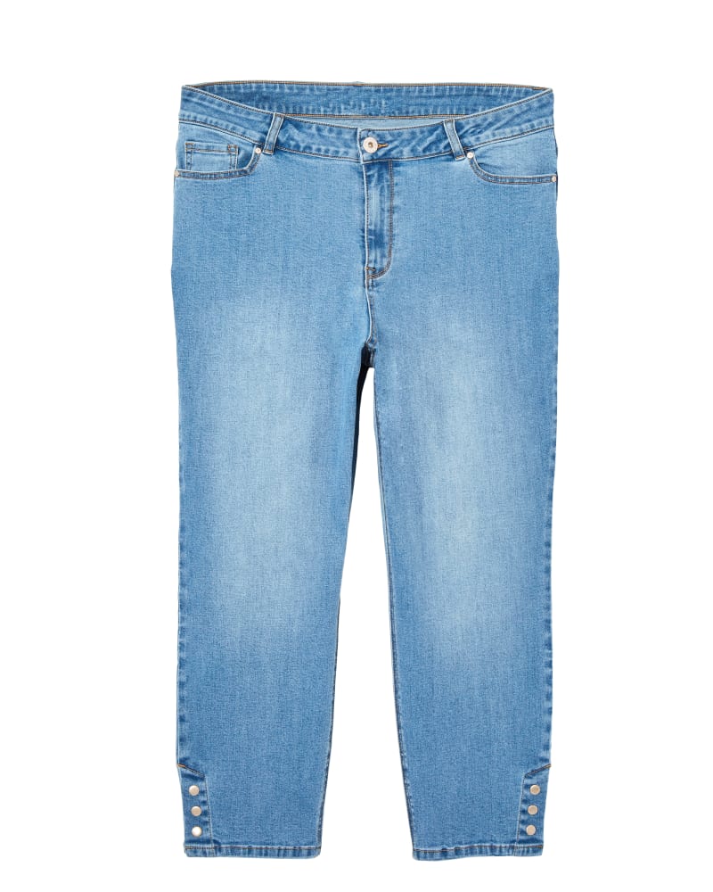 Front of plus size Conway Skinny w/ Snaps by Morgan & Walker | Dia&Co | dia_product_style_image_id:120002